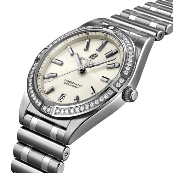 Breitling Replica Watch Chronomat 32, Stainless Steel and Diamond, A77310591A1A1