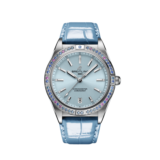 Breitling Replica Watch Chronomat Automatic 36 South Sea, Stainless Steel, 18k White Gold, Diamonds and Gem, G10380611C1P1