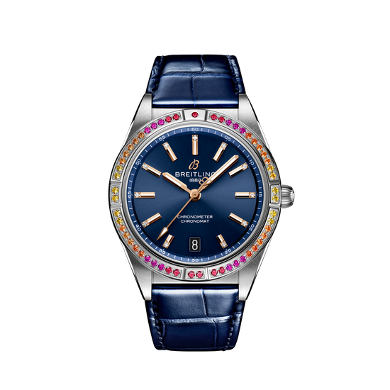 Breitling Replica Watch Chronomat Automatic 36 South Sea, Stainless Steel, Diamonds and Gem, A10380611C1P1