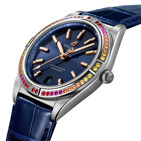 Breitling Replica Watch Chronomat Automatic 36 South Sea, Stainless Steel, Diamonds and Gem, A10380611C1P1