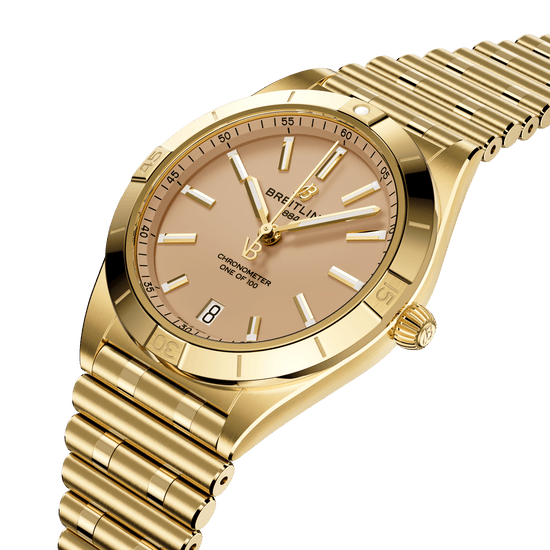 Breitling Replica Watch Chronomat Automatic 36 Victoria Beckham, 18k Yellow Gold, K103801A1A1K1