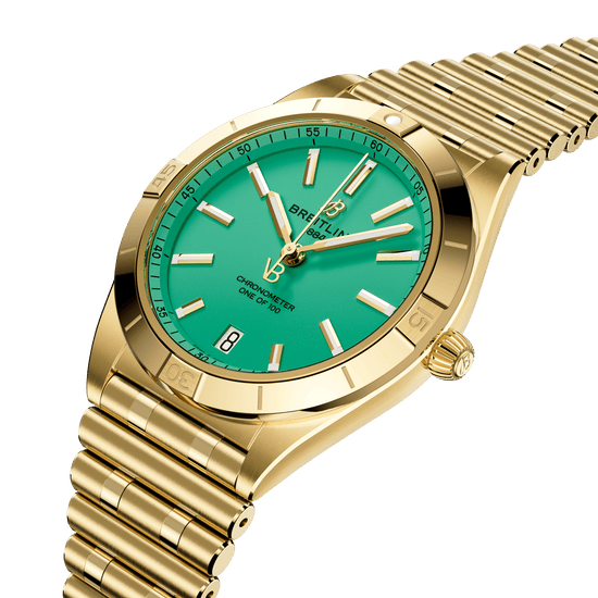 Breitling Replica Watch Chronomat Automatic 36 Victoria Beckham, 18k Yellow Gold, K103801A1L1K1