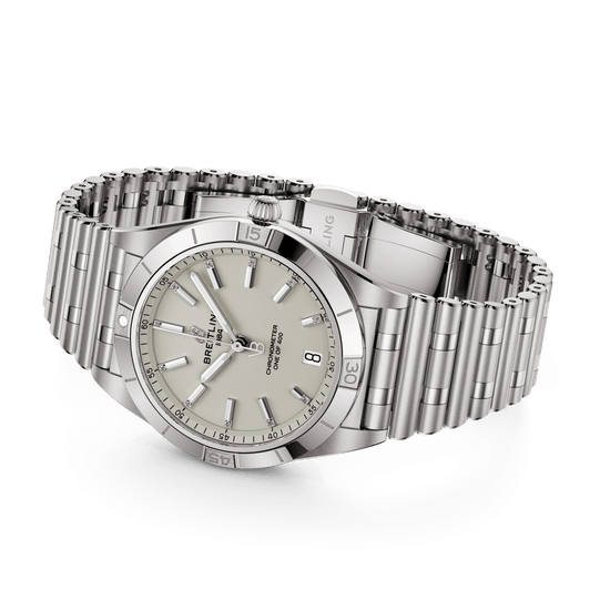 Breitling Replica Watch Chronomat Automatic 36 Victoria Beckham, Stainless steel and Diamonds, A103801A1G1A1