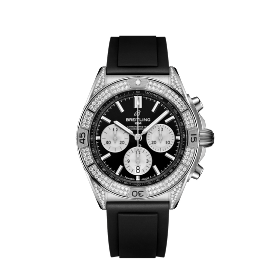 Breitling Replica Watch Chronomat B01 42, Stainless Steel and Diamonds, AB0134721B1S1
