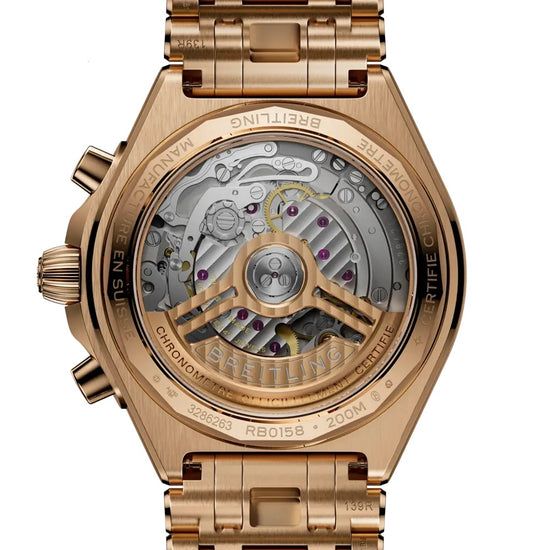 Breitling Replica Watch Chronomat B01 Chronograph 42, 18k Red Gold, RB0158101Q1R1