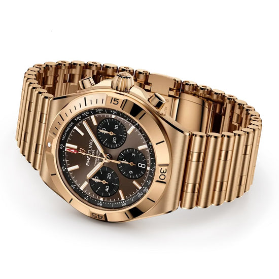 Breitling Replica Watch Chronomat B01 Chronograph 42, 18k Red Gold, RB0158101Q1R1