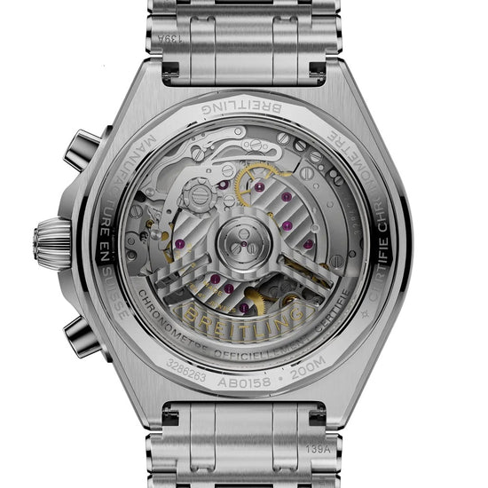 Breitling Replica Watch Chronomat B01 Chronograph 42, Stainless steel, AB0158101L1A1