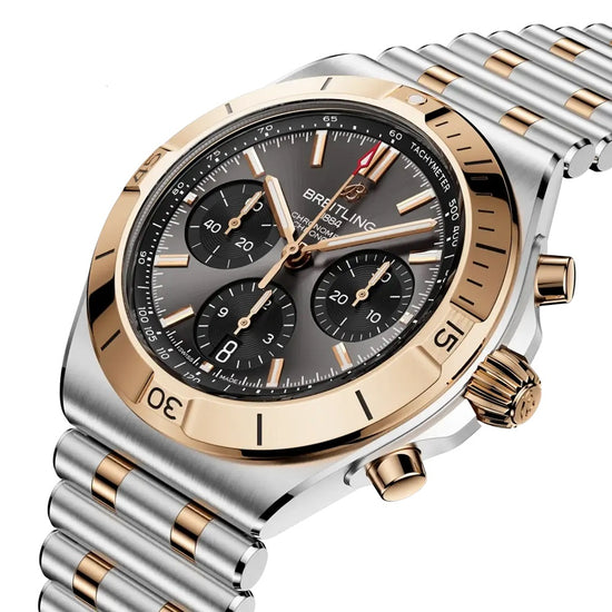 Breitling Replica Watch Chronomat B01 Chronograph 42, Stainless steel and 18k Red Gold, UB0158101B1U1