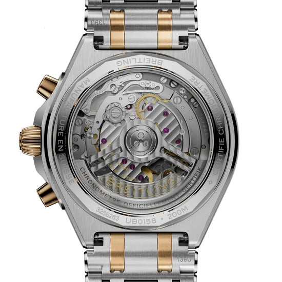 Breitling Replica Watch Chronomat B01 Chronograph 42, Stainless steel and 18k Red Gold, UB0158101B1U1