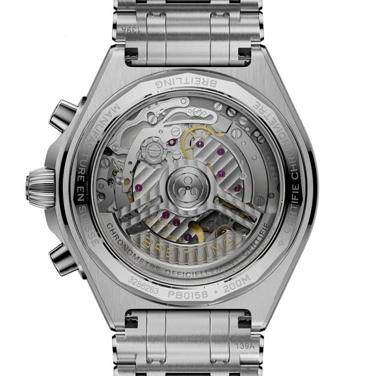Breitling Replica Watch Chronomat B01 Chronograph 42, Stainless steel and Platinum, PB0158101C1A1