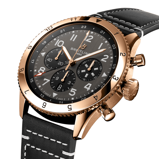 Breitling Replica Watch Classic AVI B04 Chronograph 46 P-51 Mustang, 18k Red Gold, RB04451A1B1X1