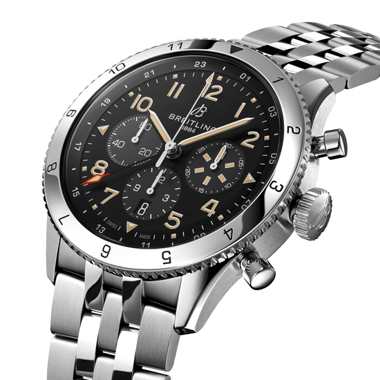 Breitling Replica Watch Classic AVI B04 Chronograph 46 P-51 Mustang, Stainless Steel, AB04453A1B1A1
