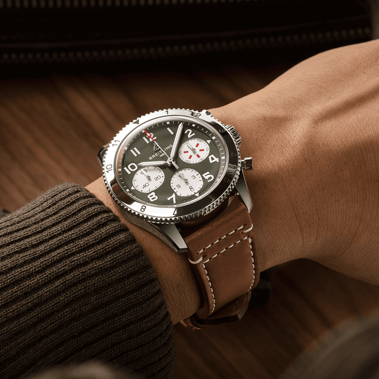 Breitling Replica Watch Classic AVI Chronograph 42 Curtiss Warhawk, Stainless Steel, A233802A1L1X1