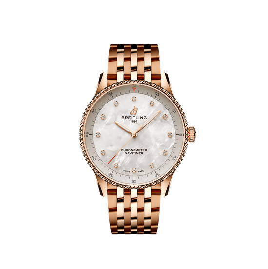 Breitling Replica Watch Navitimer 32, Small-scale traceable 18k Red Gold, R77320E61A1R1