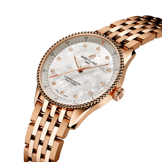 Breitling Replica Watch Navitimer 32, Small-scale traceable 18k Red Gold, R77320E61A1R1