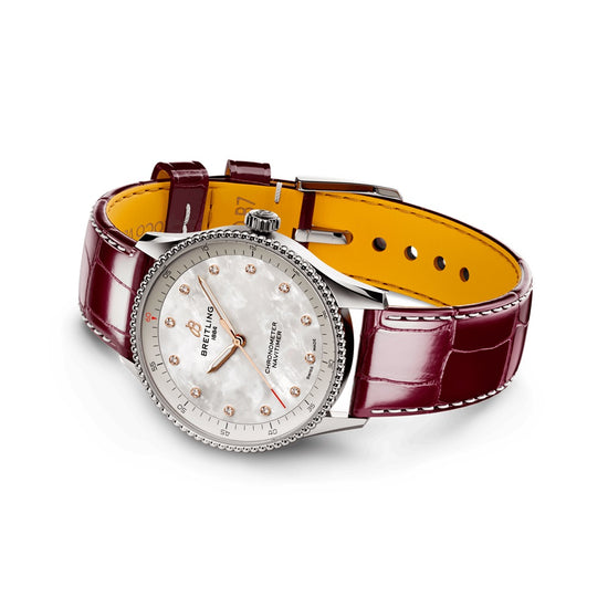 Breitling Replica Watch Navitimer 32, Stainless steel, Mother-of-pearl dial and 12 Diamonds, A77320E61A2P2