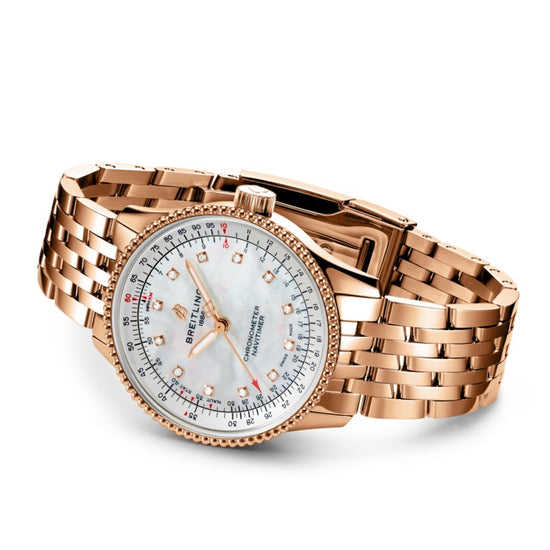 Breitling Replica Watch Navitimer Automatic 35 18k Red Gold R17395211A1R1