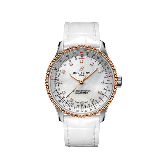 Breitling Replica Watch Navitimer Automatic 35 Stainless Steel  & 18k Red Gold U17395211A1P3