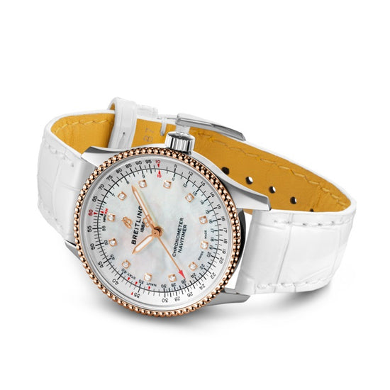 Breitling Replica Watch Navitimer Automatic 35 Stainless Steel  & 18k Red Gold U17395211A1P3