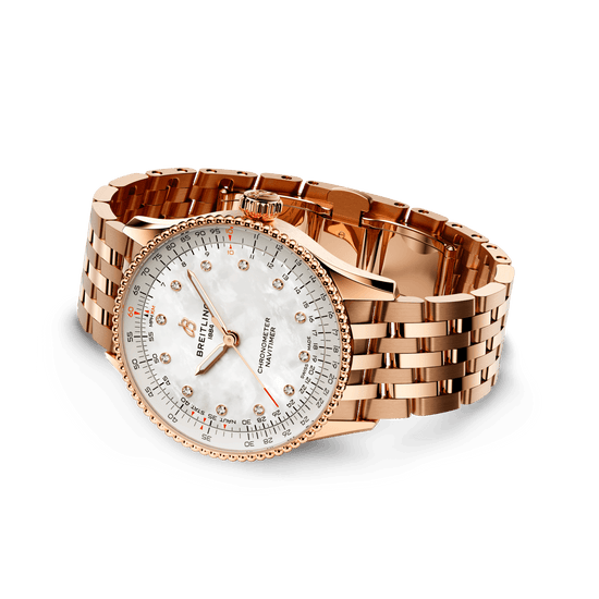 Breitling Replica Watch Navitimer Automatic 36, Small-scale traceable 18k Red Gold, R17327211A1R1