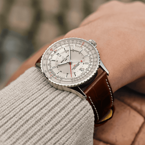 Breitling Replica Watch Navitimer Automatic GMT 41, Stainless Steel, A32310211G1P1
