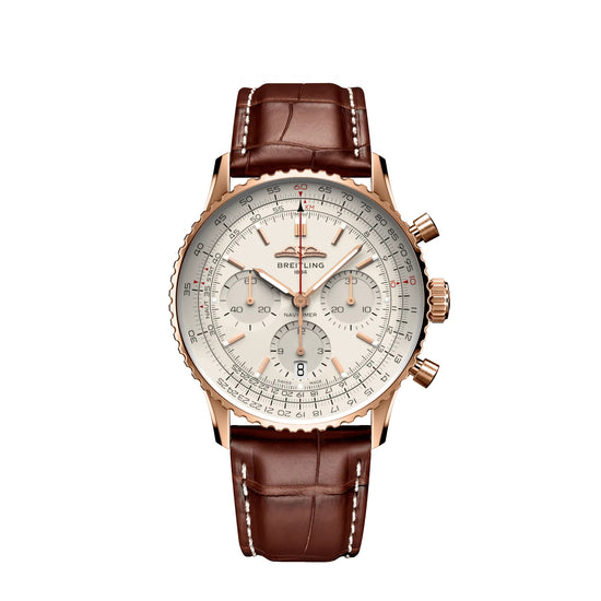 Breitling Replica Watch Navitimer B01 Chronograph 41 18k Red Gold RB0139211G1P1