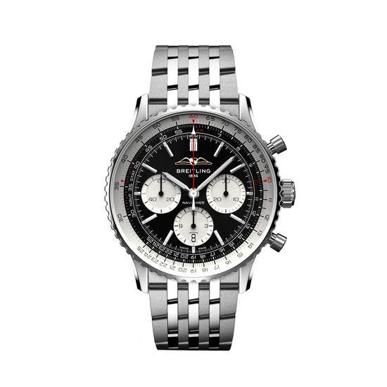 Breitling Replica Watch Navitimer B01 Chronograph 43, Stainless Steel, AB0138211B1A1,