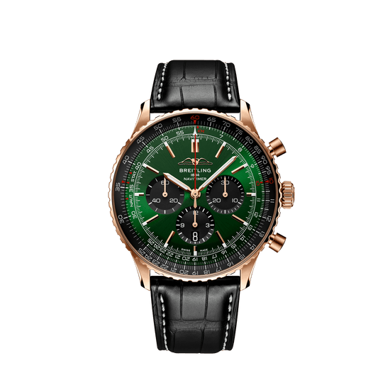 Breitling Replica Watch Navitimer B01 Chronograph 46, 18k Red Gold, RB0137241L1P1