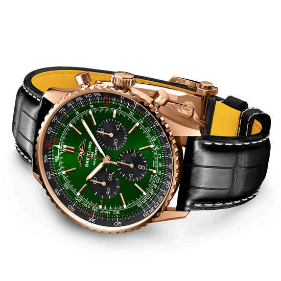 Breitling Replica Watch Navitimer B01 Chronograph 46, 18k Red Gold, RB0137241L1P1