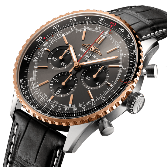Breitling Replica Watch Navitimer B01 Chronograph 46, Stainless steel and 18k Red Gold, UB01371A1B1P1