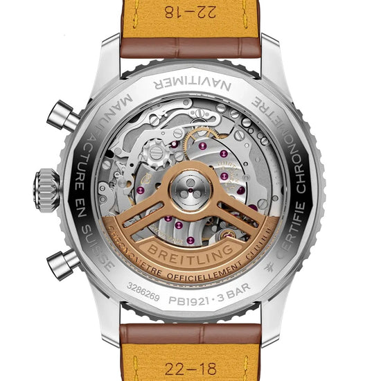 Breitling Replica Watch Navitimer B19 Chronograph 43 Perpetual Calendar, Stainless Steel and Platinum, 43mm, PB1921251B1P1