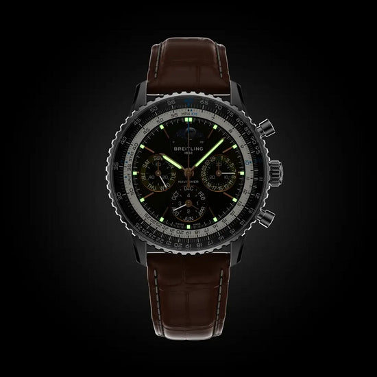 Breitling Replica Watch Navitimer B19 Chronograph 43 Perpetual Calendar, Stainless Steel and Platinum, 43mm, PB1921251B1P1