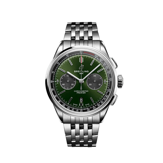 Breitling Replica Watch Premier B01 Chronograph 42 Stainless Steel AB0118221L1A1