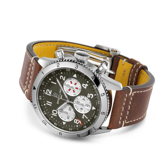 Breitling Replica Watch Super AVI B04 Chronograph GMT 46 Curtiss Warhawk AB04452A1L1X1