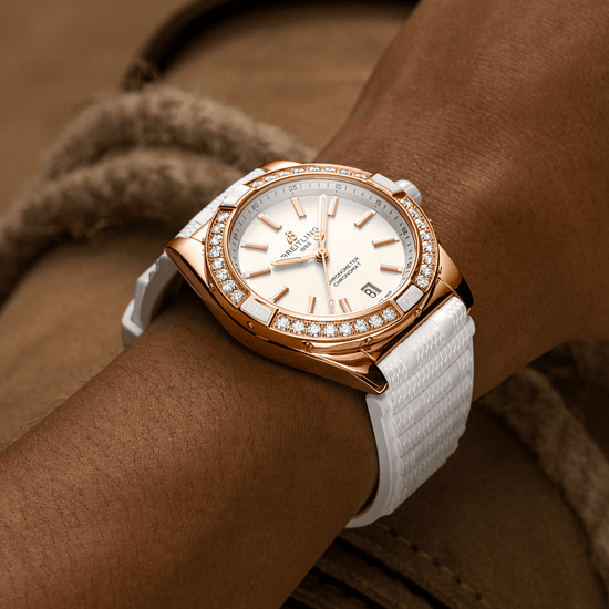 Breitling Replica Watch Super Chronomat Automatic 38 Origins, Small scale traceable 18k Red Gold, 32 lab-grown diamonds, R17356531G1S1