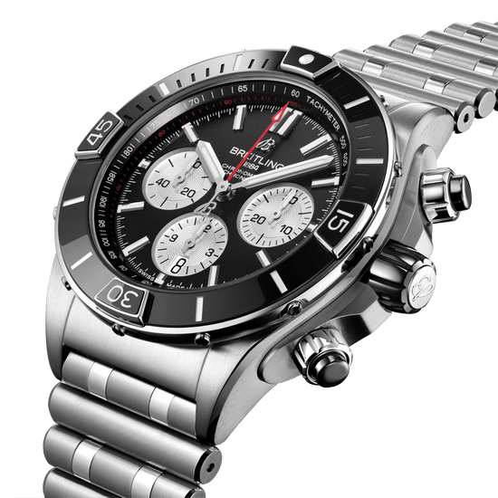 Breitling Replica Watch Super Chronomat B01 44, Stainless Steel, AB0136251B1A1