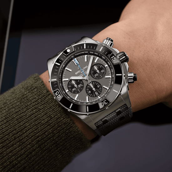 Breitling Replica Watch Super Chronomat B01 44, Titanium and Ceramic, EB0136251M1S1