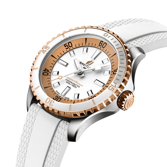 Breitling Replica Watch Superocean Automatic 36, Stainless steel and 18k Red Gold, U173771A1A1S1