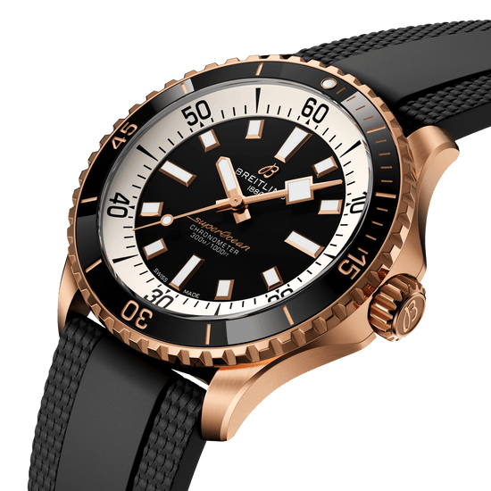 Breitling Replica Watch Superocean Automatic 42, 18k Red Gold, R17375211B1S1