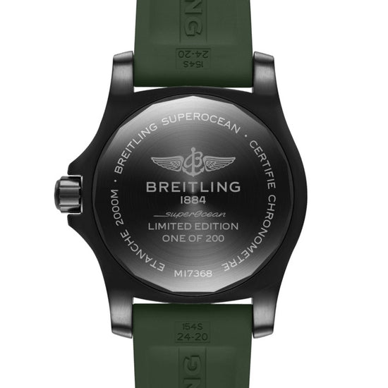 Breitling Replica Watch Superocean Automatic 46 Black Steel DLC-Coated Stainless Steel M173681A1L1S1