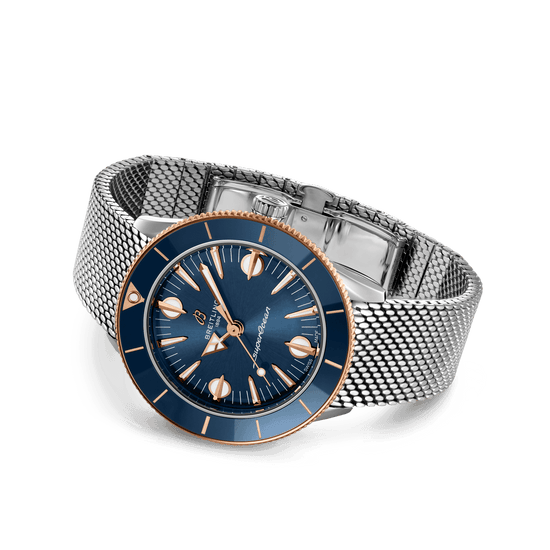 Breitling Replica Watch Superocean Heritage  57 Highlands, 38mm, Stainless steel and 18k Red Gold, U10340161C1A1