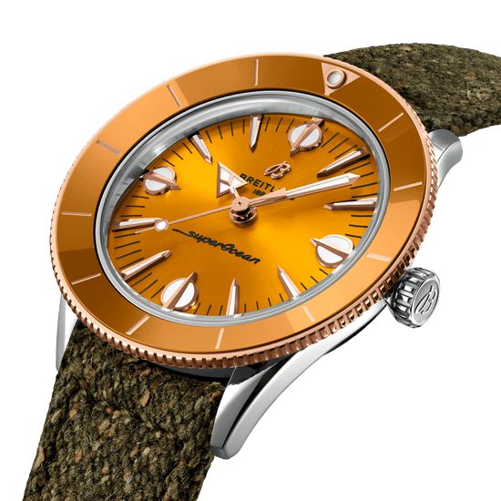 Breitling Replica Watch Superocean Heritage  57 Highlands, 38mm, Stainless steel and 18k Red Gold, U10340281I1A1