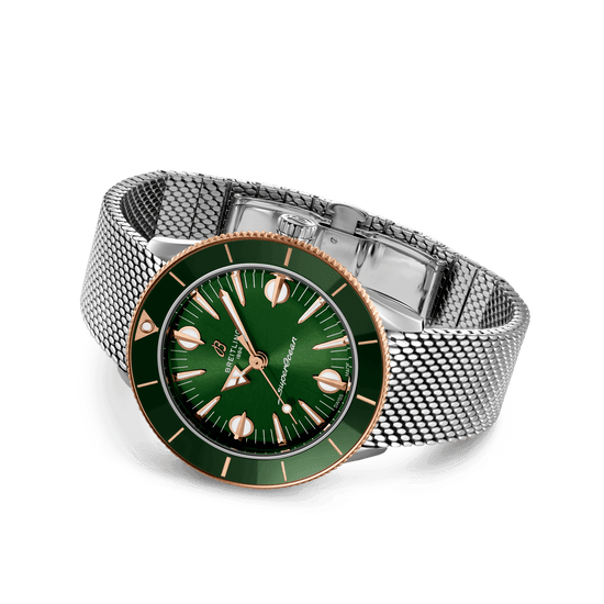 Breitling Replica Watch Superocean Heritage  57 Highlands, 38mm, Stainless steel and 18k Red Gold, U10340361L1A1