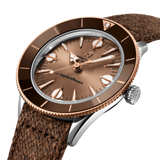 Breitling Replica Watch Superocean Heritage  57 Highlands, 38mm, Stainless steel and 18k Red Gold, U10340E31A1A1