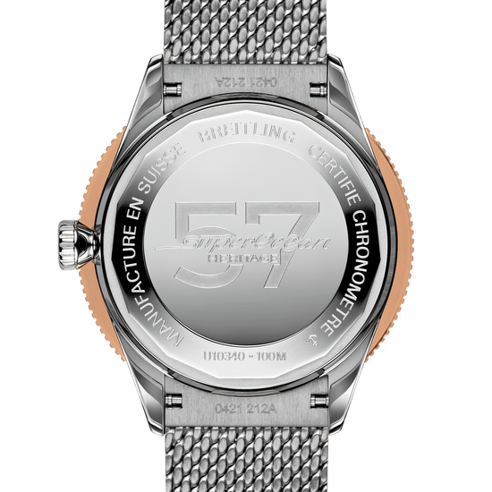 Breitling Replica Watch Superocean Heritage  57 Highlands, 38mm, Stainless steel and 18k Red Gold, U10340E31A1A1