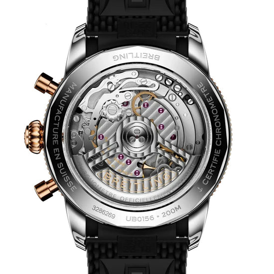 Breitling Replica Watch Superocean Heritage B01 Chronograph 42, Stainless Steel, 18k Red Gold and Ceramic, 42mm, UB0156H11B1S1