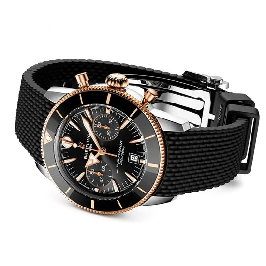 Breitling Replica Watch Superocean Heritage B01 Chronograph 42, Stainless Steel, 18k Red Gold and Ceramic, 42mm, UB0156H11B1S1