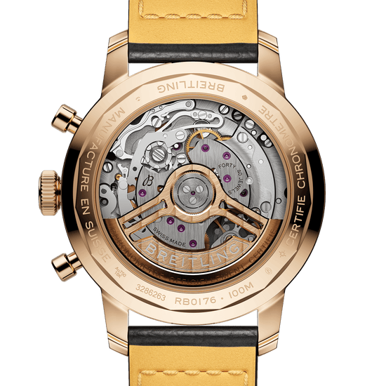 Breitling Replica Watch Top Time B01, 18k Red Gold, 41mm, RB01761A1Q1X1