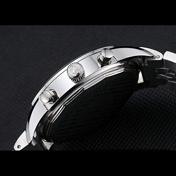 Breitling Transocean Chronograph Unitime White Dial Stainless Steel Case And Bracelet new60122