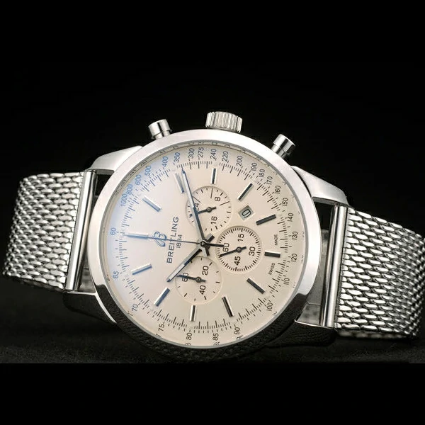 Breitling Transocean Stainless Steel Case Light Yellow Dial new58852